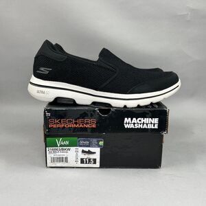 Skechers Go Walk 5 Shoes Men's Size 11.5 Black Mesh Slip On Athletic Sneakers